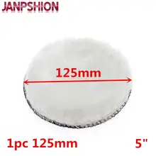 Janpshion almofada de polimento 125mm, para carro, 5