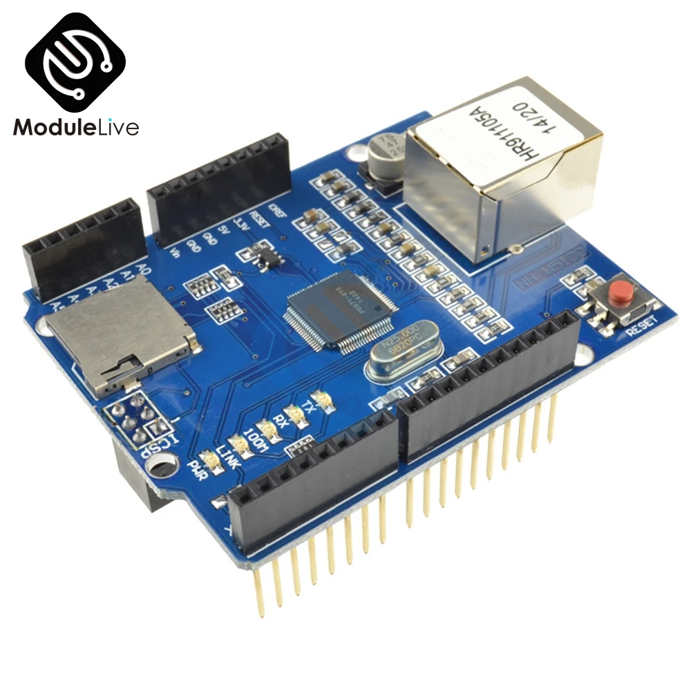 W5100 R3 сети Ethernet Щит Плата расширения модуль для Arduino UNO Mega2560 Mega1280 онлайн Micro SD Duemilanove