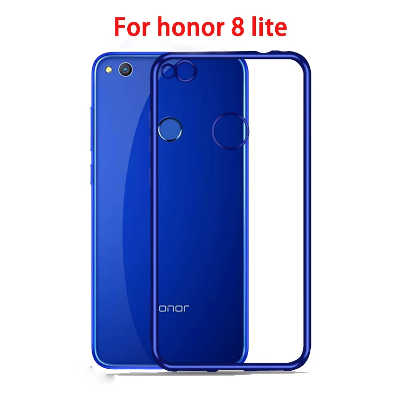 Чехол для huawei Honor 8 Lite, силиконовый бампер, прозрачный мягкий чехол из ТПУ для Honor 8 Lite, для huawei P8 Lite, чехол