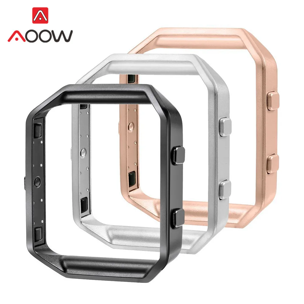 

Stainless Steel Frame for Fitbit blaze Rose Gold Black Metal Plating Replacement Protection Case for Fitbit blaze Smart Watch