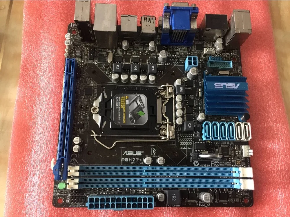 

Free shipping original motherboard for ASUS P8H77-I LGA 1155 DDR3 for I3 I5 I7 CPU USB2.0 USB3.0 16GB H77 desktop motherboard