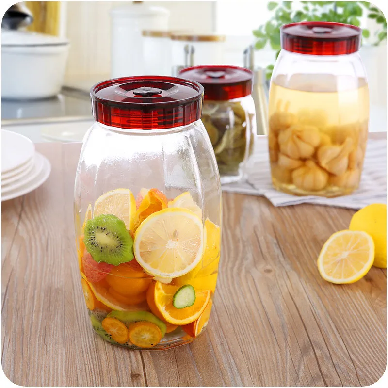 

Glass Sealed Cover Plastic Food Containers Crisper Refrigerator Freshness Preservation Practical Storage Box