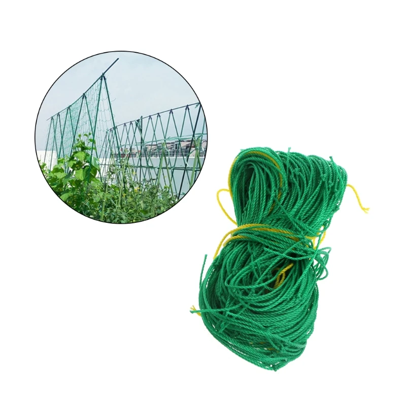 Сад зеленый нейлон шпалеры поддержка для плетения скалолазание фасоли сетки растение забор