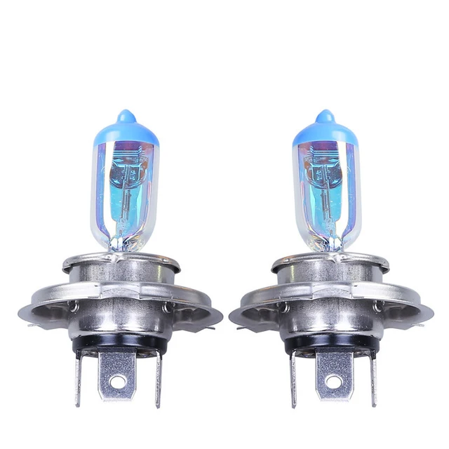 H4 12V 55/60W Car Halogen Lamp Rainbow Color Car Fog Light Bulb For