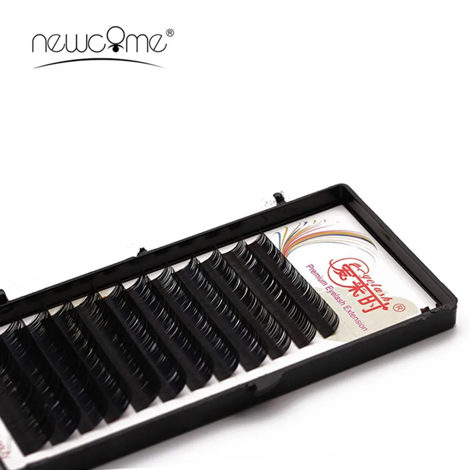 

Newcome Korea Material False Eyelash Extension,BCD Curl All Size Natural Individual Eyelash,Silk Volume Mink Eyelash Extension