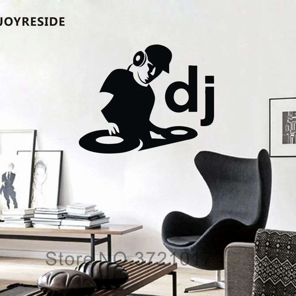 JOYRESIDE Music DJ Player Party Wall Decal Vinyl Sticker For Kid Boy