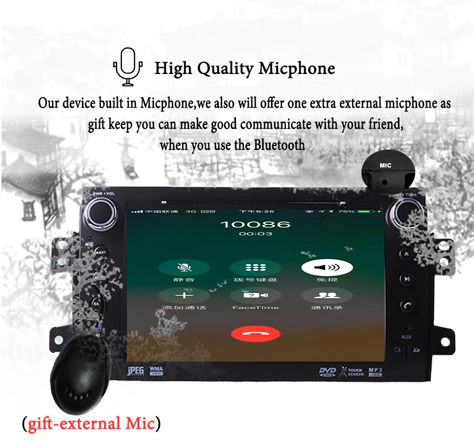 Sale 8inch 2Din Android9.0 64G Radio Car DVD For SUZUKI SX4 2007 2008 2009 2010 2011 MP4 MP3 Radio Auto Gloness GPS Navigation System 6