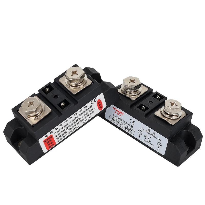 200A SSR-200A Industrial MGR-H3200Z Input 4-32VDC Output 30-480VAC industrial ssr relay 200A With Free Shipping