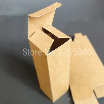 

5*5*16.2cm Custom Kraft paper box/Olive oil/skin care cream/Potion/Essential oil/bottle box/Packaging boxes100pcs/lot