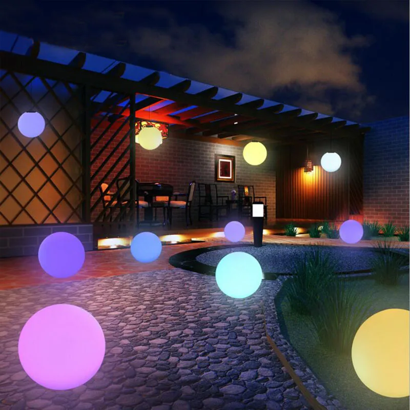 

16Color IP54 RGB LED USB Rechargeable Floating Magic Ball Led Outdoor Swimming Pool Bar Table Festival Party Lamps with Remote