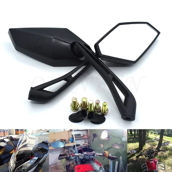 

Black Motorcycle Rear View Mirrors Universal Handlebar Side Rearview Mirror 8mm 10mm For Suzuki GSXR1300 GSX-R1300 GSXR 1300