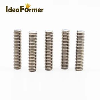 

5pcs Stainless Steel heat break Throat M6x30 mm MK8 1.75mm Filament 3D Printers Parts With Teflon PTFE Tube inside