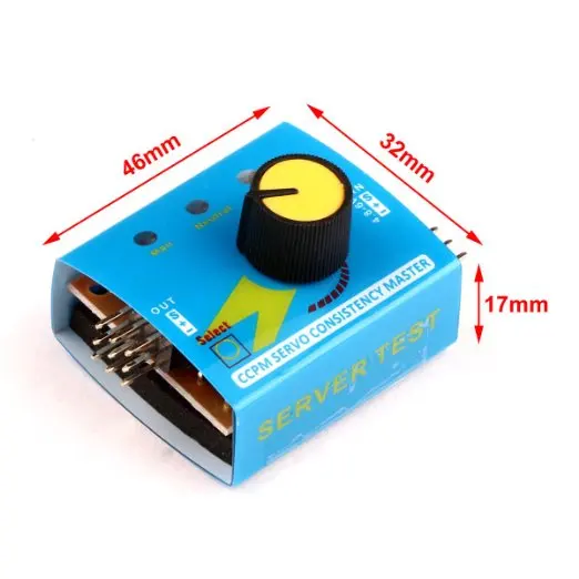 5 шт. сервопривод тест er gear тест CCPM консистенция мастер проверки 3CH 4,8-6 V с индикаторный светильник