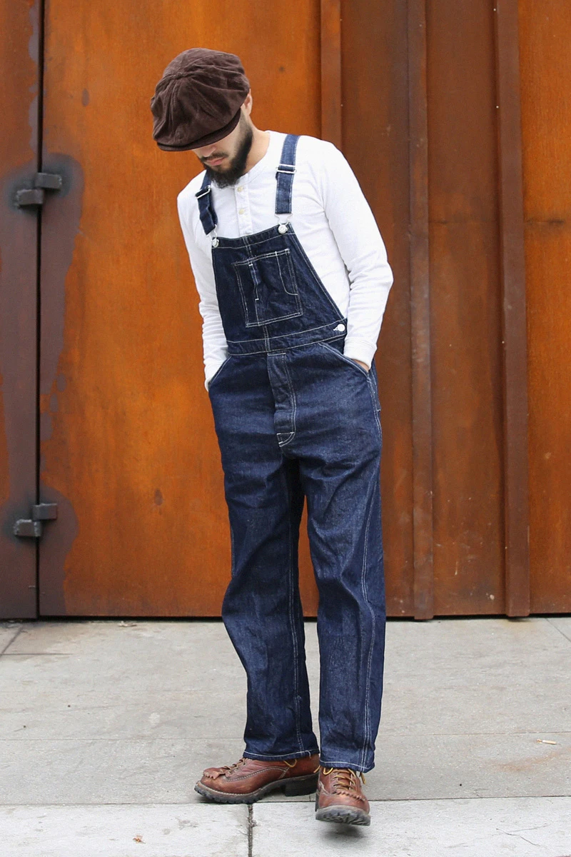 Bib Overalls Vintage 1920s Denim Men's 