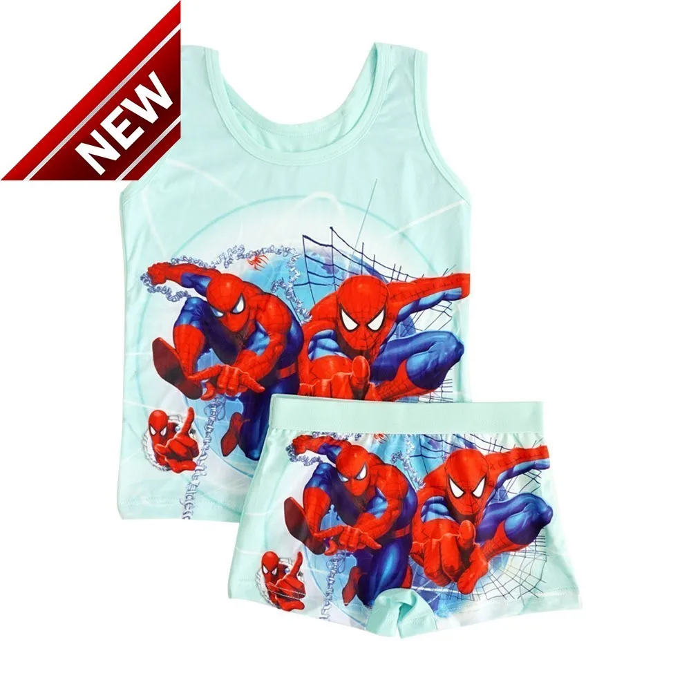 

1 Pieces Set Pyjamas Kids Pajamas Clothing Summer Cartoon Children Vest Panties Boxers Baby Girl Boys Clothes Pyjama Enfant