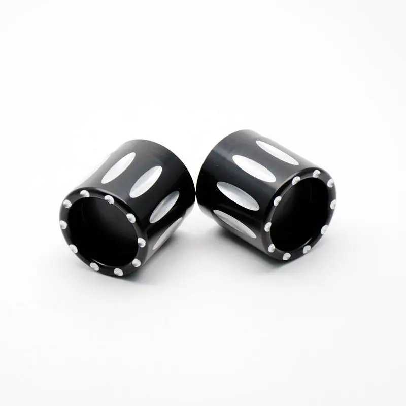 Black New Motorcycle Front Axle Nut Cover Bolts for Harley Softail Road