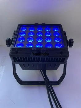 

10pcs IP65 DMX512 led wall washer pr city color light 20x18w 6in1 led wall RGBWA+UV city color stage light