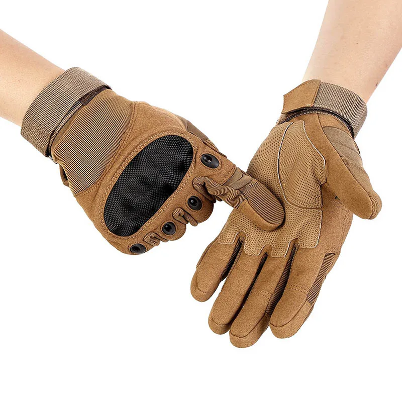 

High Quality Camping Hiking Outdoor Tactical Gloves Sport Anti-Skid Rubber Hard Knuckle Full Finger Gloves 2018 New