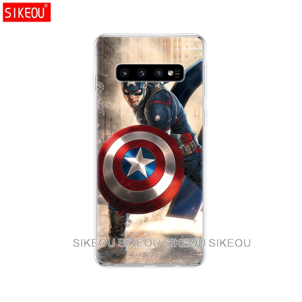 Чехол для samsung Galaxy S10 S9 S8 PLUS S7 S6 egde чехол Fundas coque бампер etui Marvel мстители супергерой Капитан Железный человек танос - Цвет: 10863