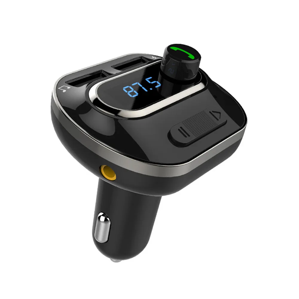 Автомобильный mp3 плеер Handsfree Car Kit+ FM передатчик Dual USB Зарядное устройство аудио MP3 PlayerFM модулятор передатчик