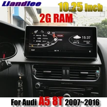 Liandlee Car Multimedia Player NAVI 10.25inch 2G RAM For Audi A5 8T 2007~2016 CarPlay Original Car Radio GPS WIFI MAP Navigation