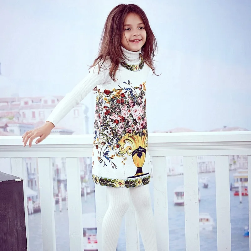 Princess Dress Robe Enfant Moana Printed Flower Girl Vestidos Infantil Children Clothing Kids Clothes for | Детская одежда и обувь