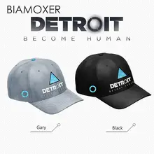 Biamoxer игра Детройт стать человеком Коннор RK800 Косплей Кепка Topee бейсбольная кепка саржа Snapback Регулируемая для мужчин и женщин реквизит Новинка