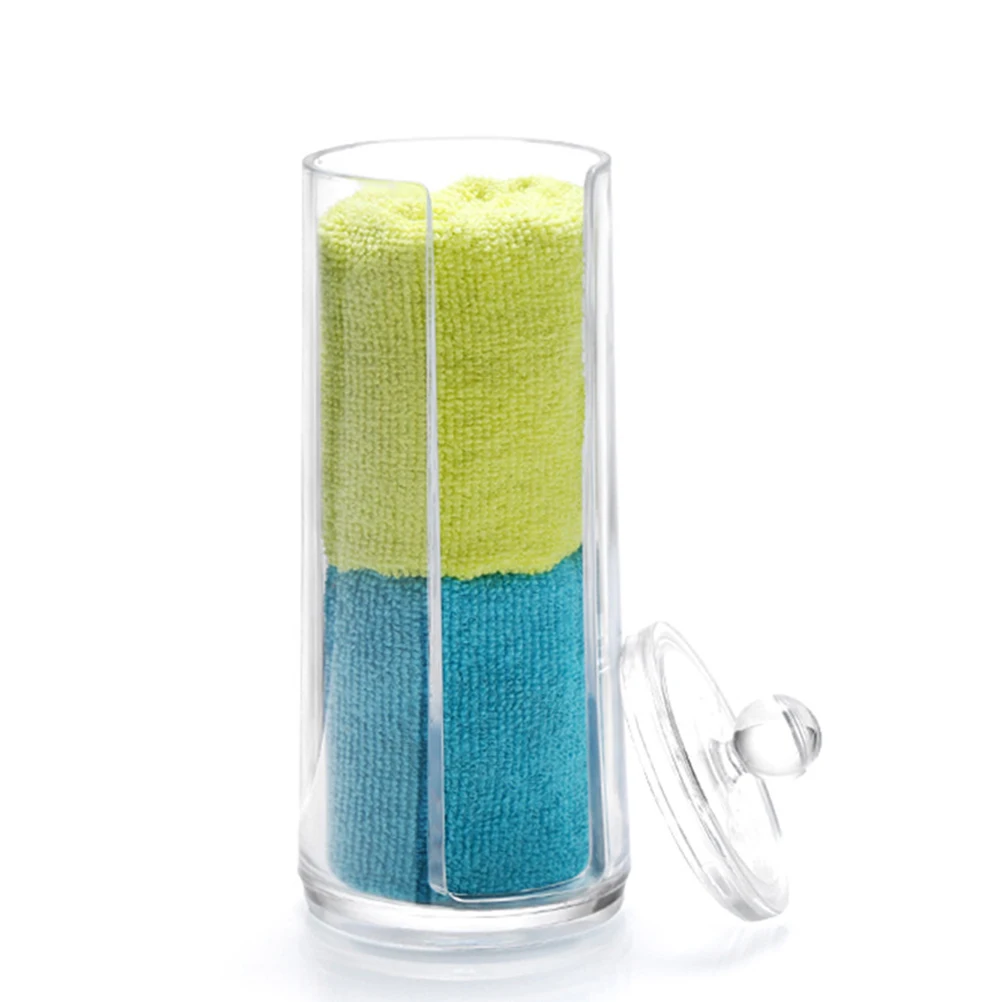 

Acrylic Cotton Swabs Box Makeup Organizer Cosmetic Storage Holder Makeup Cotton Pad Dispenser Pad Container Swab Holder