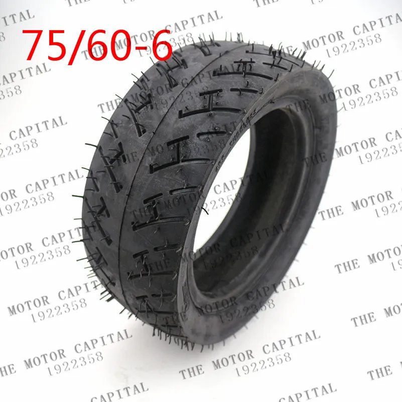 

75/60-6 Tube Style Tire tubeless Electric Gas Scooter Scooter, modified motorcycle tires 6 inch tyre