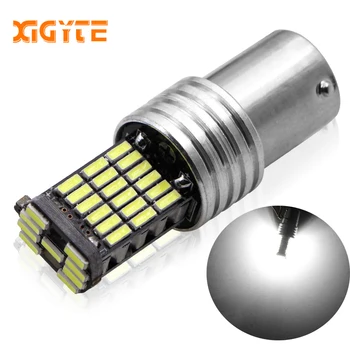 

1PC 1156 P21W BA15S LED Car Light Bulbs 850LM 4014 45SMD Auto Car LED Reverse Lights Turn Signal Lamp Parking Lights White 6000K