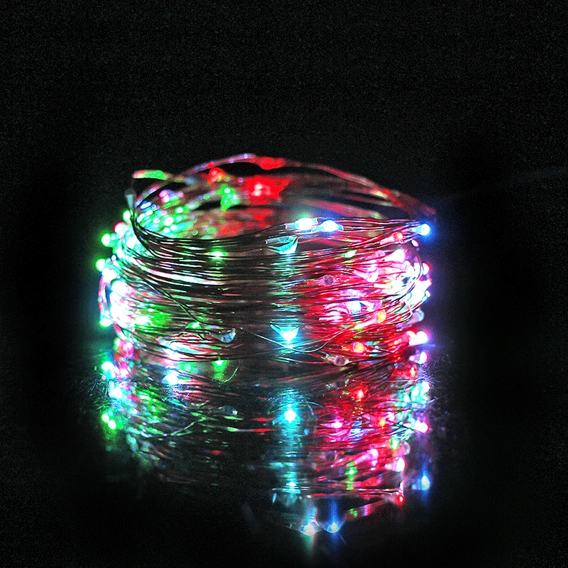 AXESHINE 10M 100 LEDs Waterproof LED String Light DIY Seven Color