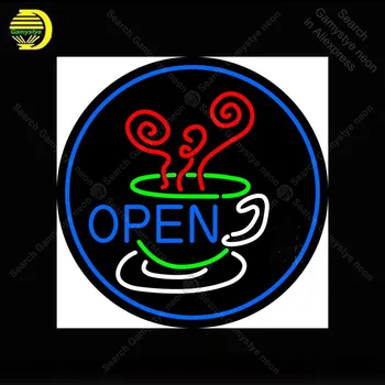 

Open Inside Coffee Cup Neon Sign coffee Neon Bulbs sign Iconic Beer Bar Pub Club Neon light Lamps Sign shop display advertise