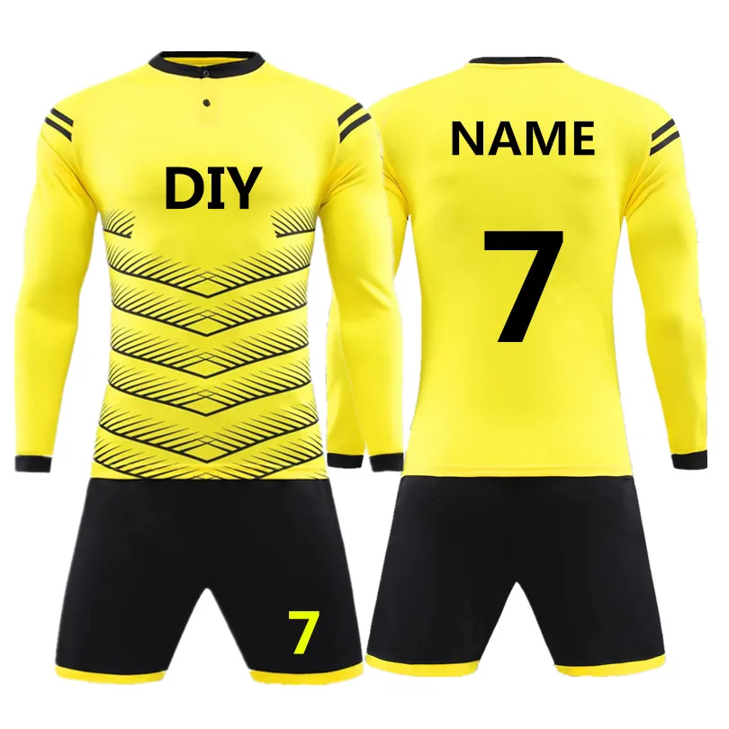 

2018New High Quality Kids Soccer Jerseys Sets Survetement Football Kits Adult Men Child Long sleeve Futbol Training Uniforms set