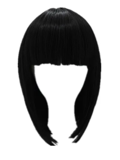 Texture hair astasia fabrics panarea marine create step Black Bob Wig Fei Show Synthetic Heat Resistant Fiber Hairpieces