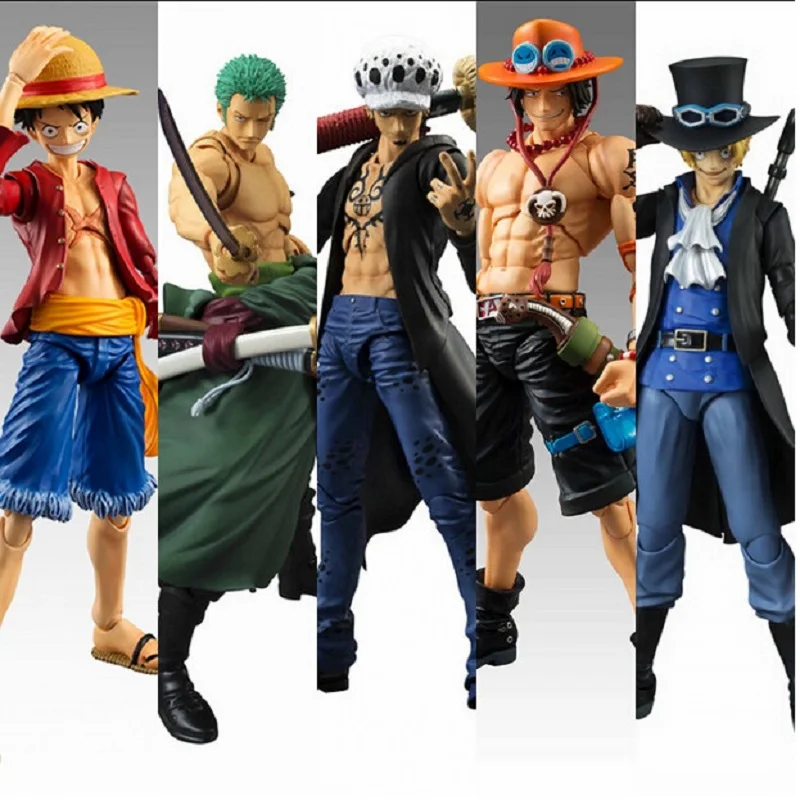 Экшн фигурки luffy ace Roronoa Zoro Trafalgar Law Sabo слитные подвижные игрушки коллекционная