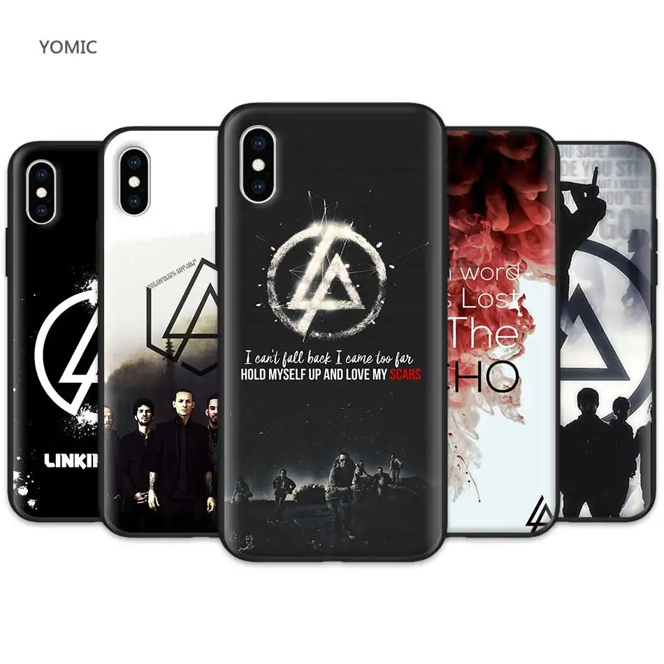 

Silicone mobile phone Case Cover for Apple iPhone XR 7 8 6 6S Plus X XS MAX 5 5S SE Soft TPU Case Coque Linkin Park