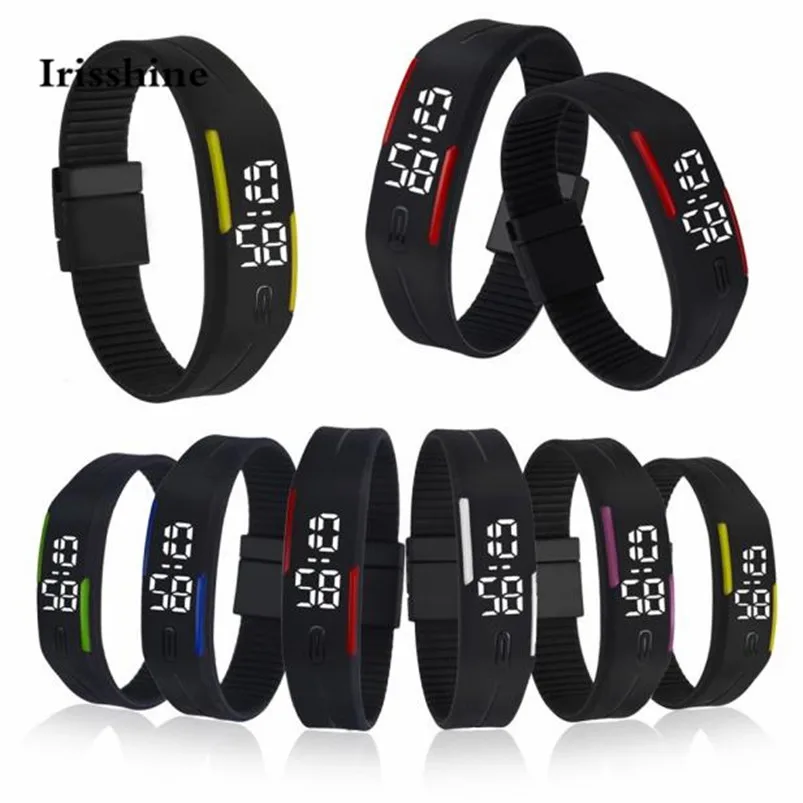 Irisshine A13 unisex couple Watches Mens Womens Rubber LED Watch Date Sports Bracelet Digital Wrist Watch boy girl free shipping Irisshine A13 unisex couple Watches Mens Womens Rubber LED Watch Date Sports Bracelet Digital Wrist Watch boy girl free shipping