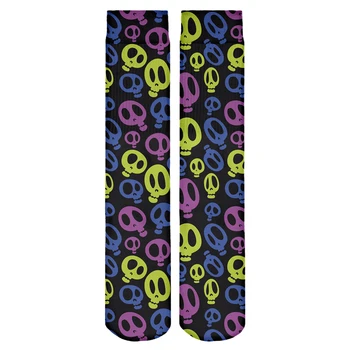 

Skull alien 3d hot full print harajuku Children stockings