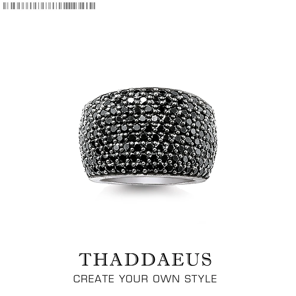 Black Pave Cocktail Ring,Europe Style Fashion Good Jewerly For Women Men,2020 Spring Gift In 925 Sterling Silver,Super Deals
