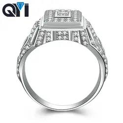 QYI 925 пробы серебро 5A Циркон Кольца модные украшения ручной работы обручальное кольцо для мужчин обручение палец