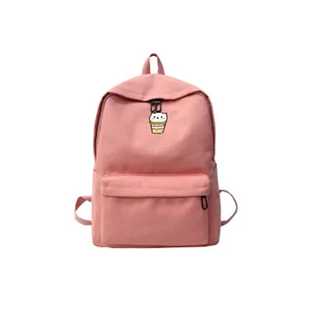 

4PCS / LOT Cartoon Student Backpack Kawaii Travel Bag Rucksacks for girls Minimalist Backpack Mochila Sac a Dos