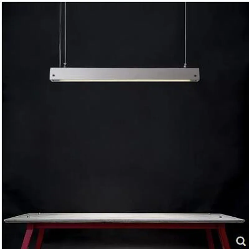 

L Nordic Industrial Office cement lamp T5 light tube studio living room meeting room led strip chandelier led lamp lighting