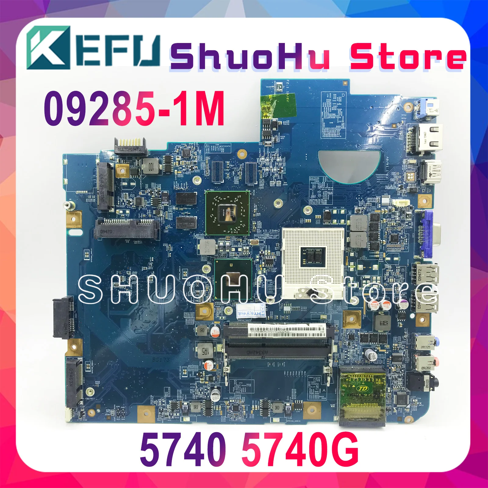 Материнская плата KEFU 5740G для Acer aspire 5740 материнская 48 4gd01.01m 09285-1M HM55 DDR3 100%