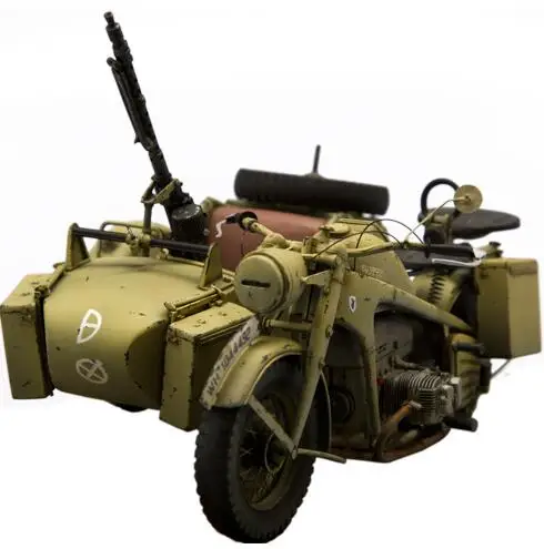 

1/16 Reisn Kits Military Motorcycle With Metal Sheets and Instruction Manual (no include decal)