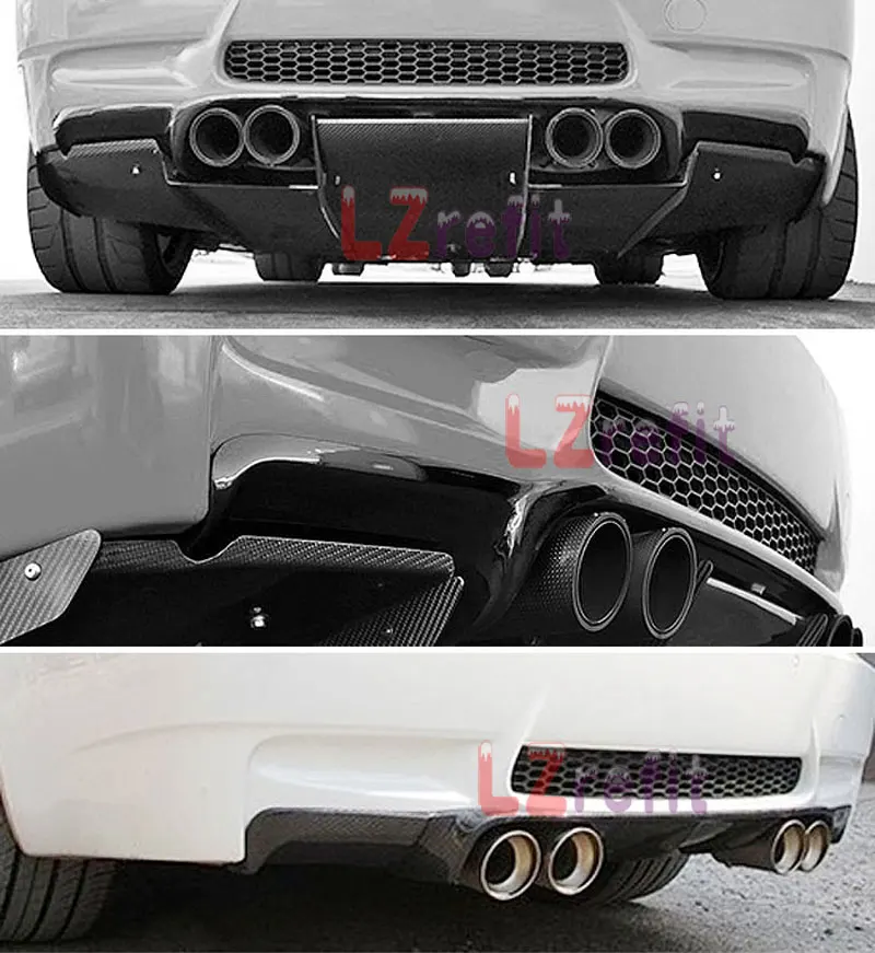 

UNPAINTED V STYLE REAR DIFFUSER FOR BMW 3-SERIES E92 E93 M3 BUMPER 2007-2013