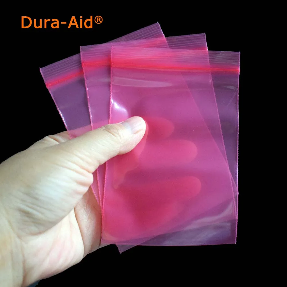 Small Hot Pink Plastic Bags