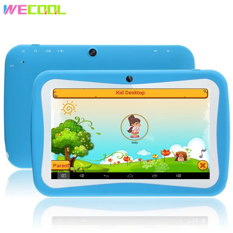WeCool 7 inch Quad Core Kids Tablet PC for Children 8GB Quad Core Android 5.1 BabyPAD with Educational Games Designed for Child 