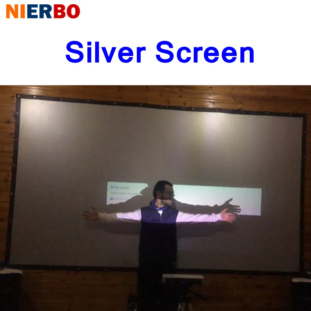 Vacation 150 Inche Home Theater Screen High Definition 3D HD Silver