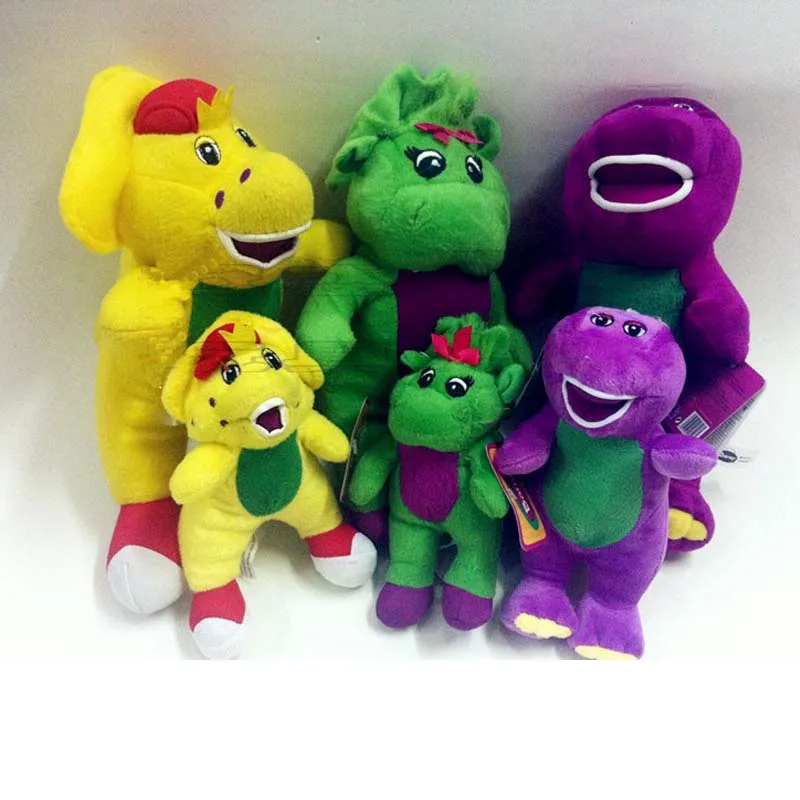 

1 piece 17cm Cartoon Barney and Friends Plush Toy Soft Purple Dinosaur Stuffed Dolls Animals Toys