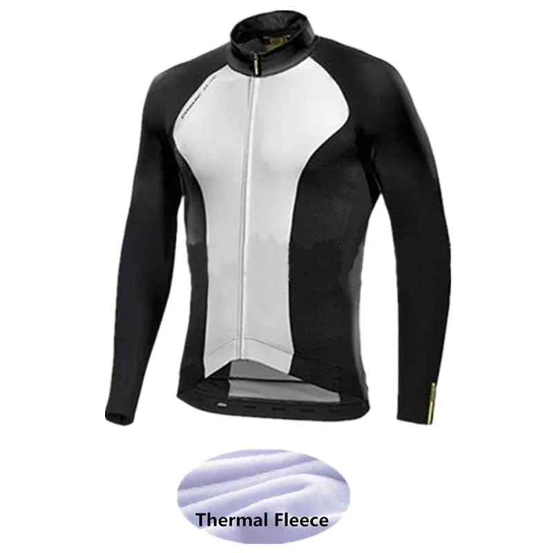 

Mavic Men Winter Thermal Fleece Cycling Jerseys Long Sleeves Ropa Ciclismo MTB Bicycle Sports Bike Clothes Cycling Clothing